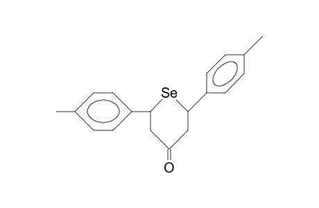 CIS-2,6-BIS-(4-METHYLPHENYL)-4-SELENANONE