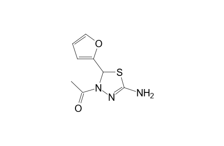 4-ACETYL-2-AMINO-5-FUR-2-YL-4,5-DIHYDRO-1,3,4-THIADIAZOLE