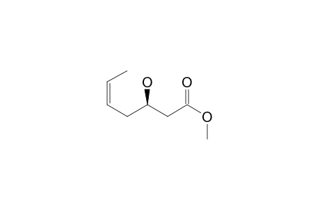 (Z,3R)-3-hydroxy-5-heptenoic acid methyl ester