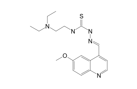 6-Methoxyquinoline-4-carboxaldehyde 4-[2-diethylaminoethyl]thiosemicarbazone