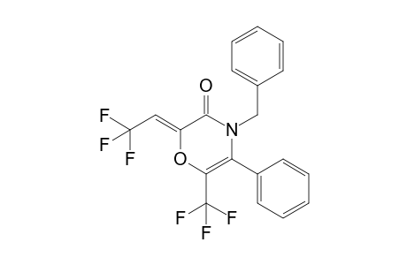 4-BENZYL-5-PHENYL-2-(2,2,2-TRIFLUOROETHYLIDENE)-6-TRIFLUOROMETHYL-2,3-DIHYDRO-4H-1,4-OXAZIN-3-ONE