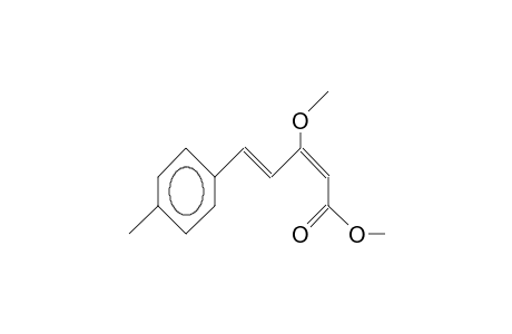 3-Methoxy-5-(4-tolyl)-cis-2,4-pentadienoic acid, methyl ester