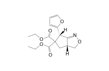 (3aR,6S)-6-(2-furanyl)-3,3a,4,6-tetrahydrocyclopenta[c]isoxazole-5,5-dicarboxylic acid diethyl ester