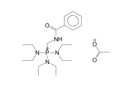 TRIS(DIETHYLAMINO)BENZOYLAMINOMETHYLPHOSPHONIUM ACETATE