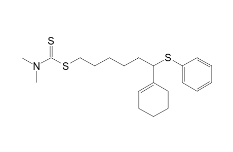 6-Cyclohexenyl-6-(phenylsulfanyl)hexyl N,N-dimethyldithiocarbamate