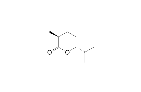 (3R*,6S*)-3-Methyl-6-isopropyl-tetrahydropyran-2-one