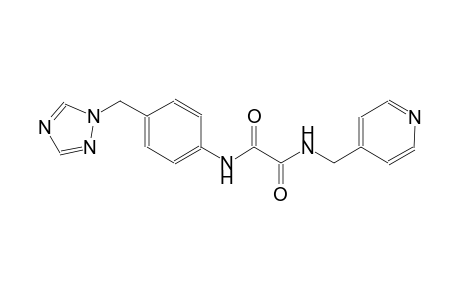 ethanediamide, N~1~-(4-pyridinylmethyl)-N~2~-[4-(1H-1,2,4-triazol-1-ylmethyl)phenyl]-