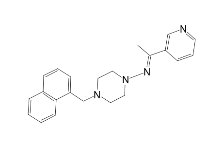 1-piperazinamine, 4-(1-naphthalenylmethyl)-N-[(E)-1-(3-pyridinyl)ethylidene]-