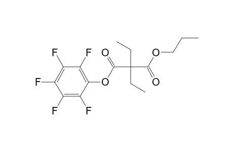 Diethylmalonic acid, pentafluorophenyl propyl ester