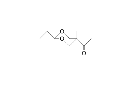 trans-5-Acetyl-2-ethyl-5-methyl-1,3-dioxane