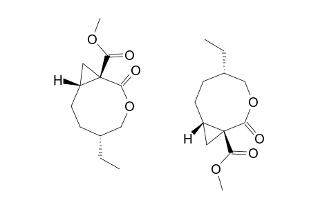 5-ETHYL-1-(METHOXYCARBONYL)-2-OXO-3-OXABICYCLO-[6.1.0]-NONANE;MIXTURE_OF_DIASTEREOMERS_11B-A_AND_11B-B