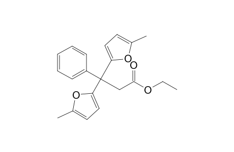 Ethyl 3,3-bis(5-methylfur-2-yl)-3-phenylpropionate