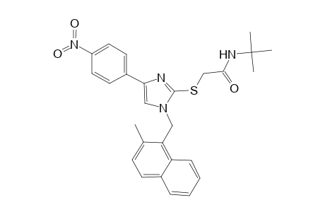 acetamide, N-(1,1-dimethylethyl)-2-[[1-[(2-methyl-1-naphthalenyl)methyl]-4-(4-nitrophenyl)-1H-imidazol-2-yl]thio]-