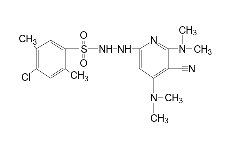 4-chloro-2,5-xylenesulfonic acid, 2-[4,6-bis(dimethylamino)-5-cyano-2-pyridyl]hydrazide