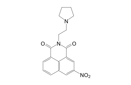 3-nitro-N-[2-(1-pyrrolidinyl)ethyl]naphthalimide