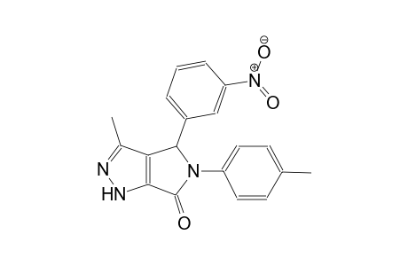 3-methyl-5-(4-methylphenyl)-4-(3-nitrophenyl)-4,5-dihydropyrrolo[3,4-c]pyrazol-6(1H)-one