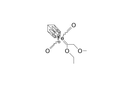 /.eta.-5/-Cyclopentadienyl-(1-ethoxy-2-methoxy-ethylidene) iron dicarbonyl cation