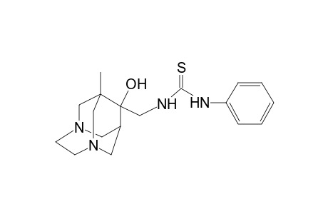 1-Methyl-9-(3-phenylthioureido)methyl-3,6-diazahomoadamantan-9-ol