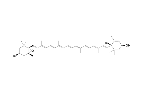 (1R,4S)-1-[(1E,3E,5E,7E,9E,11E,13E,15E,17E)-18-[(1R,3S,6S)-3-hydroxy-1,5,5-trimethyl-7-oxabicyclo[4.1.0]heptan-6-yl]-3,7,12,16-tetramethyl-octadeca-1,3,5,7,9,11,13,15,17-nonaenyl]-2,6,6-trimethyl-cyclohex-2-ene-1,4-diol