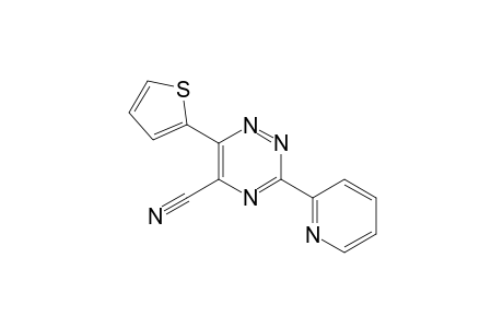 3-(2-pyridinyl)-6-thiophen-2-yl-1,2,4-triazine-5-carbonitrile