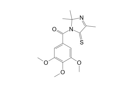 1-(3,4,5-trimethoxybenzoyl)-2,2,4-trimethyl-3-imidazoline-5-thione