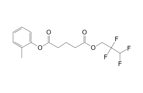 Glutaric acid, 2,2,3,3-tetrafluoropropyl 2-methylphenyl ester