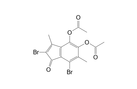 4,5-Diacetoxy-2,7-dibromo-3,6-dimethyl-1H-indenone