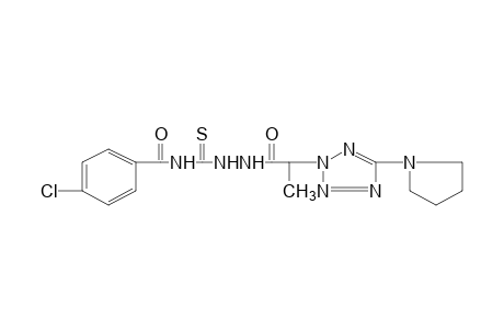 4-(p-chlorobenzoyl)-1-{2-[5-(pyrrolidinyl)-2H-tetrazol-2-yl]propionyl}-3-thiosemicarbazide