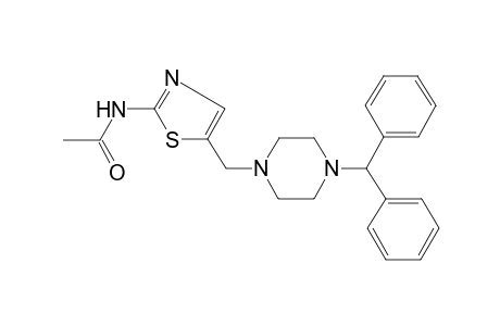 N-(5-[(4-Benzhydryl-1-piperazinyl)methyl]-1,3-thiazol-2-yl)acetamide