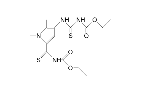 4-{5-[carboxy(thiocarbamoyl)]-1,2-dimethylpyrrol-3-yl}-3-thioallophanic acid, diethyl ester
