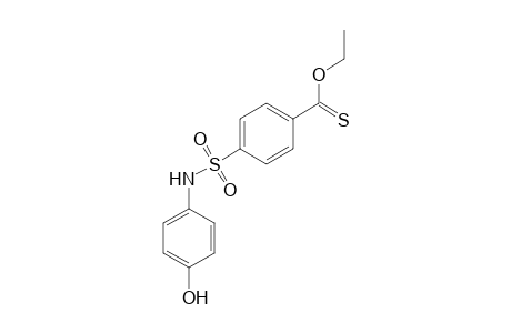 p-[(p-hydroxyphenyl)sulfamoyl]thiobenzoic acid, o-ethyl ester
