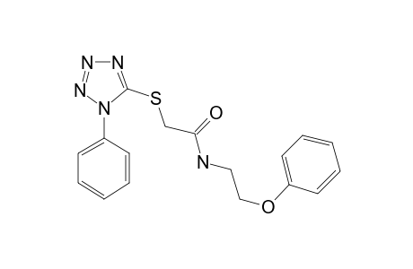 Acetamide, 2-(1-phenyltetrazol-5-yl)thio-N-(2-phenoxyethyl)-