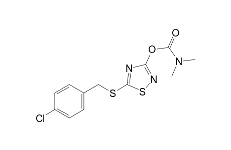 5-[(p-chlorobenzyl)thio]-1,2,4-thiadiazol-3-ol, dimethylcarbamate