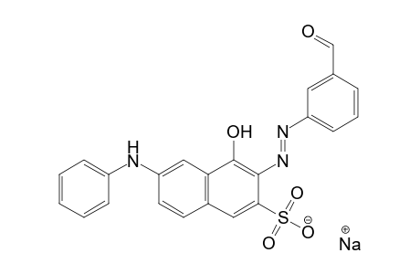 2-Naphthalenesulfonic acid, 3-[(3-formylphenyl)azo]-4-hydroxy-6-(phenylamino)-, monosodium salt