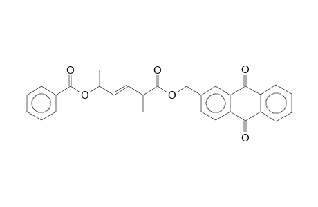 Benzoic acid, 4-(9,10-dioxo-9,10-dihydroanthracen-2-ylmethoxycarbonyl)-1-methylpent-2-enyl ester