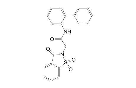N-[1,1'-biphenyl]-2-yl-2-(1,1-dioxido-3-oxo-1,2-benzisothiazol-2(3H)-yl)acetamide