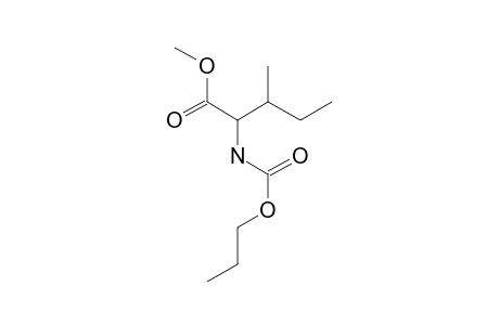 L-Isoleucine, N-(N-propyloxycarbonyl)-, methyl ester