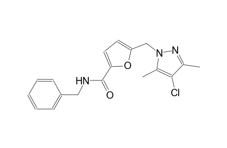 N-benzyl-5-[(4-chloro-3,5-dimethyl-1H-pyrazol-1-yl)methyl]-2-furamide