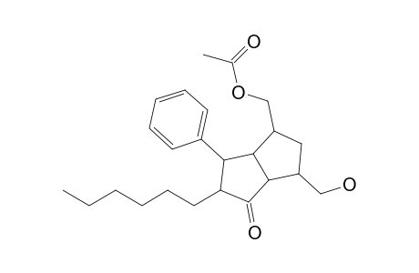 [6-Hydroxymethyl-2-hexyl-3-phenyl-1-oxooctahydropentalen-4-yl]methyl acetate