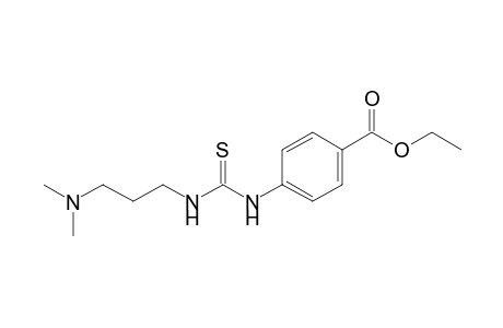 p-{3-[3-(dimethylamino)propyl-2-thioureido}benzoic acid, ethyl ester