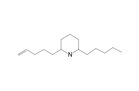 2-(4-Pentenyl)-6-pentylpiperidine