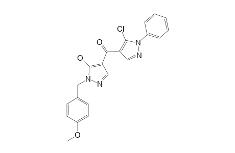 (1-BENZYL-5-HYDROXY-3-METHYL-1H-PYRAZOL-4-YL)-(5-CHLORO-1-PHENYL-1H-PYRAZOL-4-YL)-METHANONE