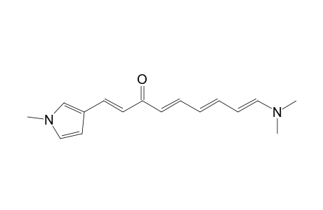 1-(N-Methylpyrrol-3'-yl)-9-(dimethylamino)nona-1,4,6,8-tetraen-3-one