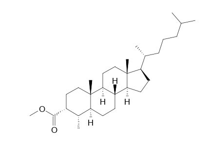 3.alpha.-Carbomethoxy-4.alpha.-methyl-5.alpha.-cholestane