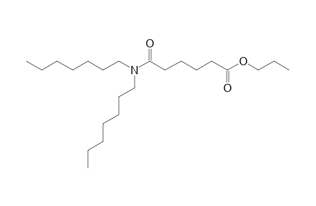 Adipic acid, monoamide, N,N-diheptyl-, propyl ester