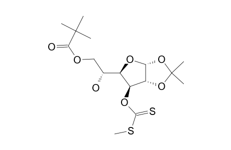 .alpha.-D-Glucofuranose, 1,2-o-(1-methylethylidene)-, 6-(2,2-dimethylpropanoate) 3-(S-methyl carbonodithioate)