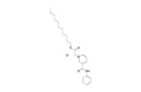 1-(carboxymethyl)-3-(phenylcarbamoyl)pyridinium chloride, undecyl ester