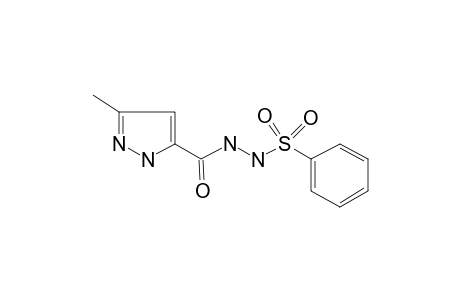 N'-[(3-methyl-1H-pyrazol-5-yl)carbonyl]benzenesulfonohydrazide