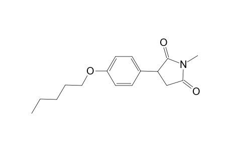 1-Methyl-3-[4-(pentyloxy)phenyl]-2,5-pyrrolidinedione