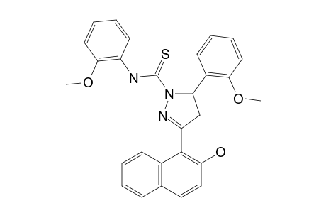 3-(2-HYDROXY-NAPHTHALEN-1-YL)-N,5-BIS-(2-METHOXYPHENYL)-PYRAZOLINE-1-CARBOTHIOAMIDE